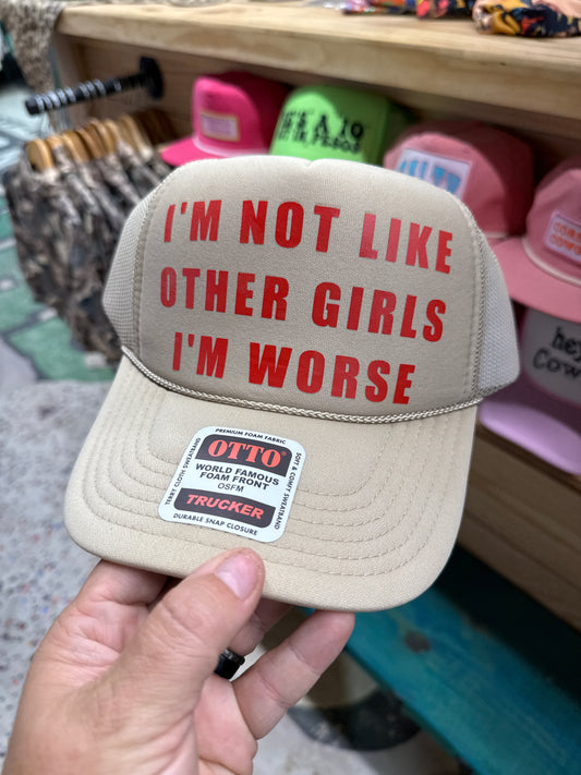 Not Like Other Girls | Tan Trucker